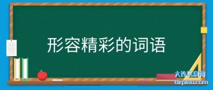 分析形容精彩的词语