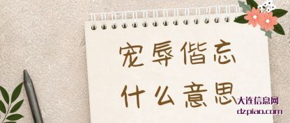 了解宠辱偕忘什么意思