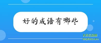 好的成语有哪些