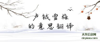推荐卢钺雪梅的意思翻译