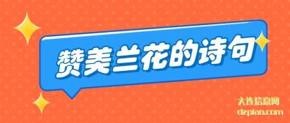 解惑赞美兰花的诗句