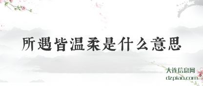 关于所遇皆温柔是什么意思