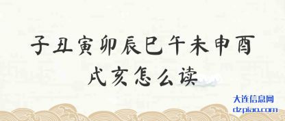 解析子丑寅卯辰巳午未申酉戌亥怎么读