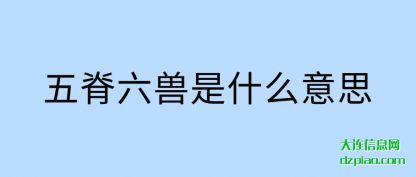 注解五脊六兽是什么意思