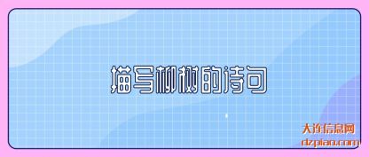 诠释描写柳树的诗句