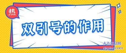 说说双引号的作用