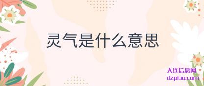 关于灵气是什么意思