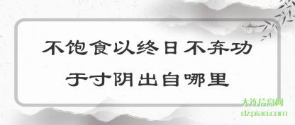 说明不饱食以终日不弃功于寸阴出自哪里