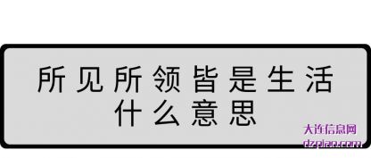 分析所见所领皆是生活什么意思