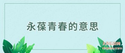 解答永葆青春的意思