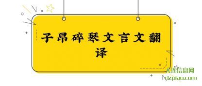 阐述子昂碎琴文言文翻译