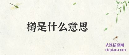 讲述樽是什么意思