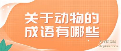 讨论关于动物的成语有哪些
