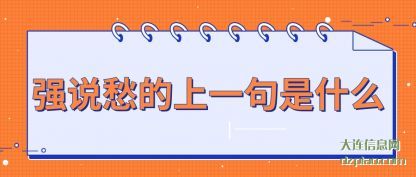讲述强说愁的上一句是什么