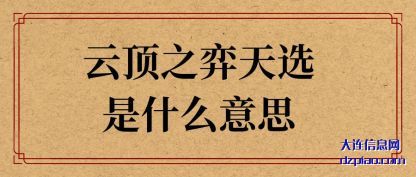 云顶之弈天选是什么意思