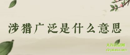 议论涉猎广泛是什么意思