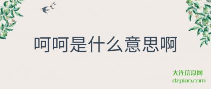 解答呵呵是什么意思啊