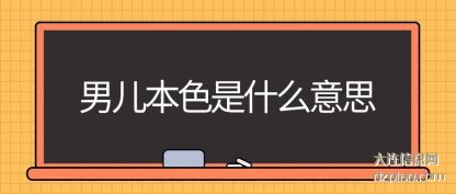 总结男儿本色是什么意思