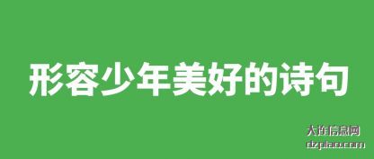 评释形容少年美好的诗句