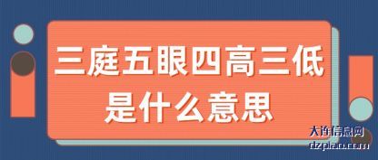 三庭五眼四高三低是什么意思