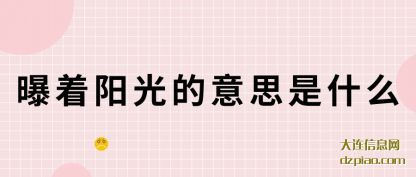 解说曝着阳光的意思是什么