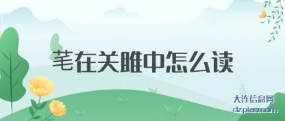 了解芼在关雎中怎么读