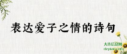 关于表达爱子之情的诗句