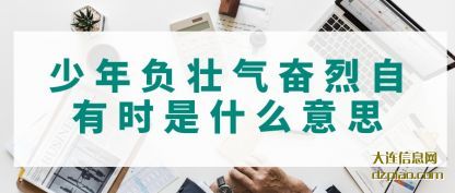 理解少年负壮气奋烈自有时是什么意思