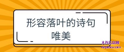 形容落叶(ye)的诗句唯美