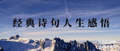 经典诗句人(ren)生感悟(wu)