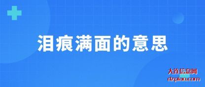 泪痕满(man)面的意思(si)