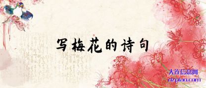 写梅花的诗(shi)句