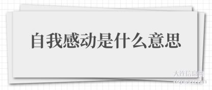 自我感动是什(shi)么意思(si)