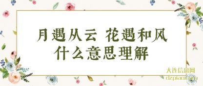 月遇从云(yun) 花遇和(he)风什么意思理解
