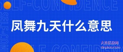 凤舞九(jiu)天什么意思