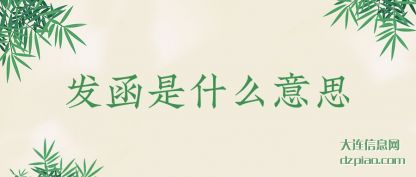 发函是什么(me)意思