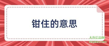 钳住的意思(si)
