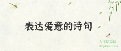 表达爱意的诗(shi)句