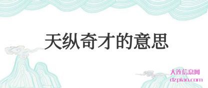 天纵奇才的意(yi)思