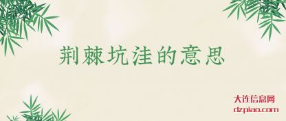 荆棘坑洼的意(yi)思