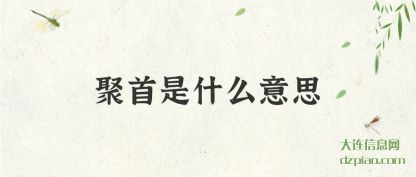 聚首是什么(me)意思