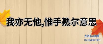 我亦无他,惟(wei)手熟尔意思(si)