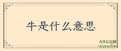 牛是什么意(yi)思