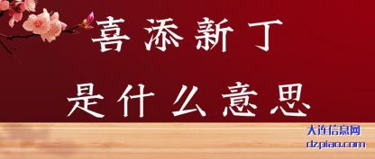 喜添新丁(ding)是什么意思(si)