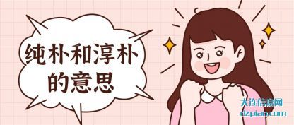 纯朴和淳(chun)朴的意(yi)思