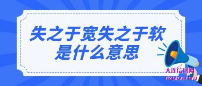 失之于宽(kuan)失之于软是(shi)什么意思
