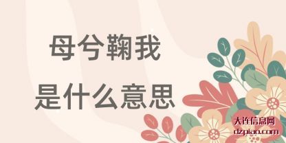 母兮鞠我是什(shi)么意思