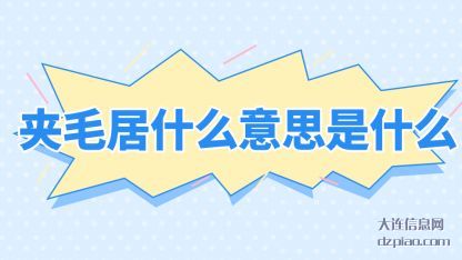夹毛居什么意(yi)思是什(shi)么