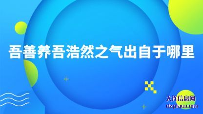 吾善养吾(wu)浩然之气出(chu)自于哪里