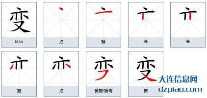 变组词,剖析变字组词,讲解变怎么组词